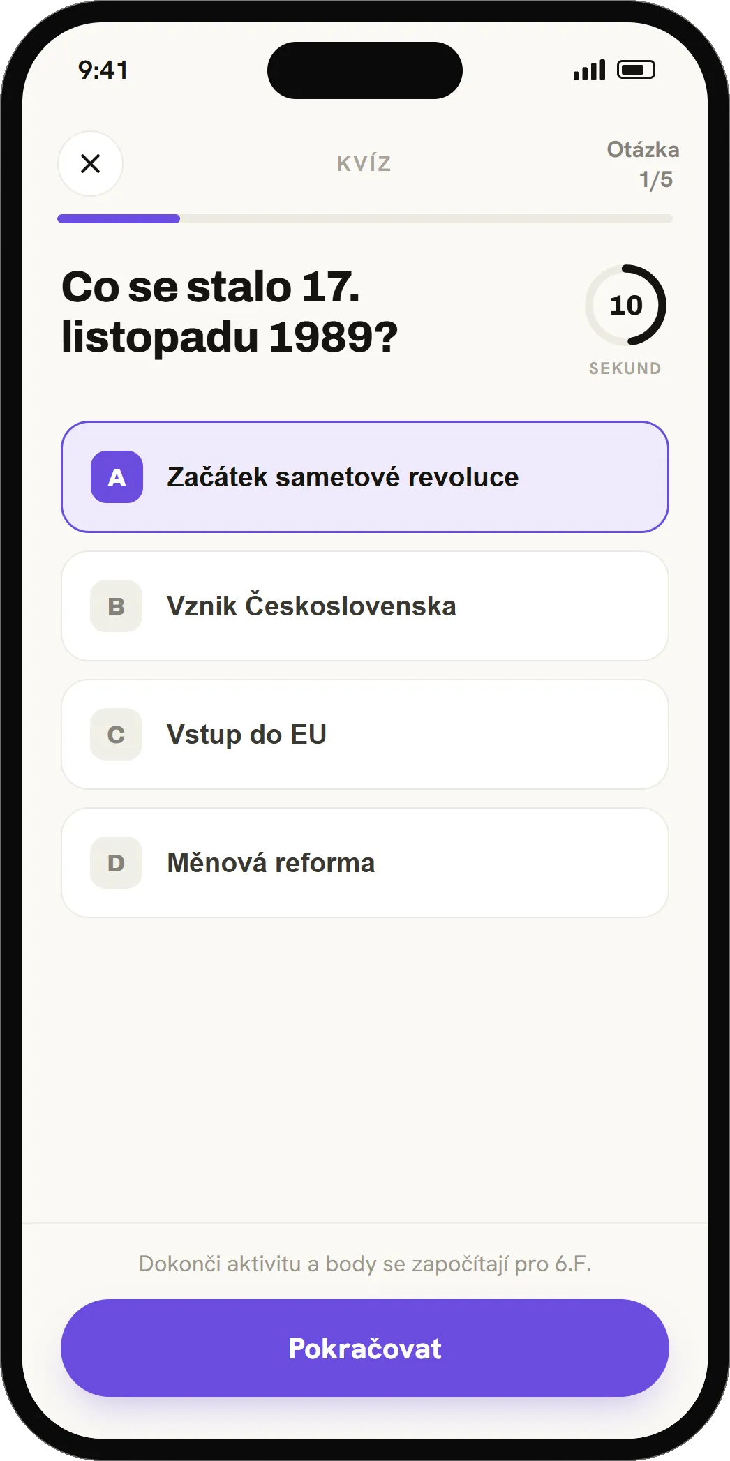 Eolin on a phone: a quiz question about 17 November 1989